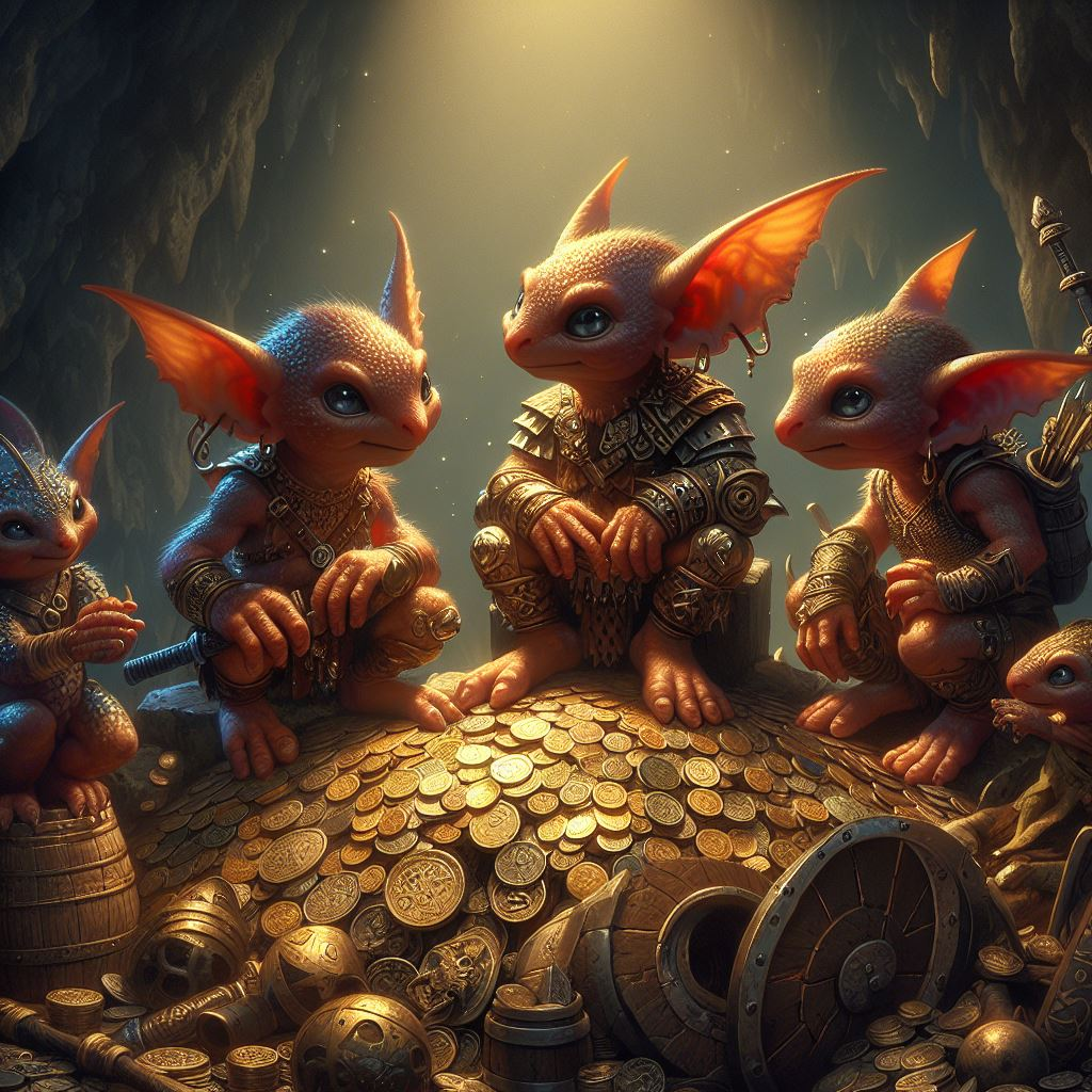 Kobolds on a treasure hoarde