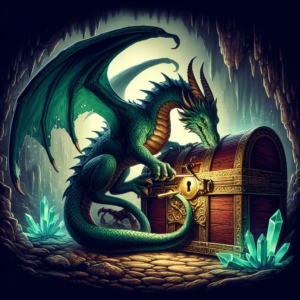 A dragon picking lock. D&D ability scores